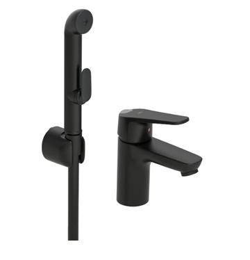 Oras Vega håndvaskarmatur med håndbruser i Mat sort